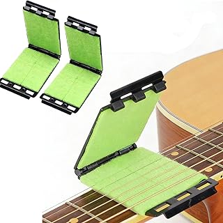 Fret Floss Guitar String Cleaner Scrubber, Guitar String Cleaner Clean Fretboard Cloth Tool Scrubber, Bass, Essential Tool For Guitars Ukulele, Mandolin (2pcs)