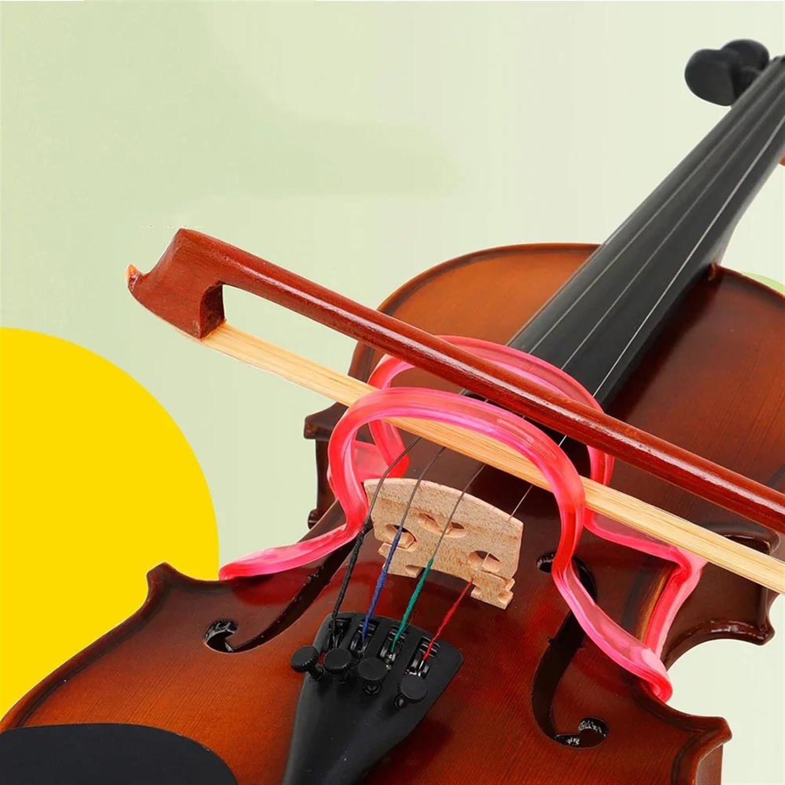 Accesorios para violín 1/4 1/8 1/10 Accesorios De Violín Enderezador De Arco ABSviolín Arco Enderezar Colimador Herramienta Correctora(White)
