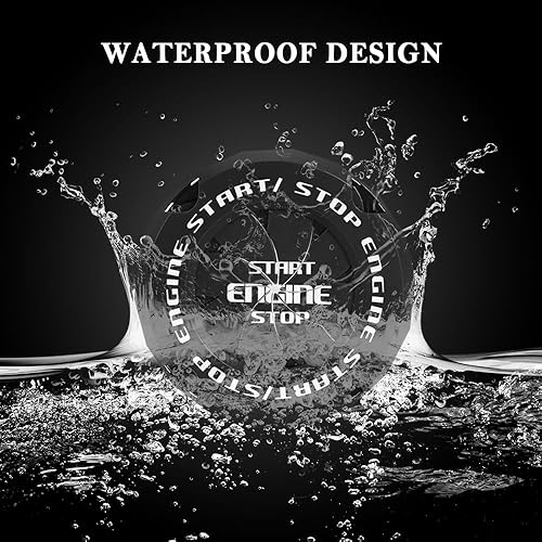 Miniatura 6 de Cubierta de botón de arranque para automóvil, cubierta de botón de arranque para decoración de automóvil y protección de botón, accesorios