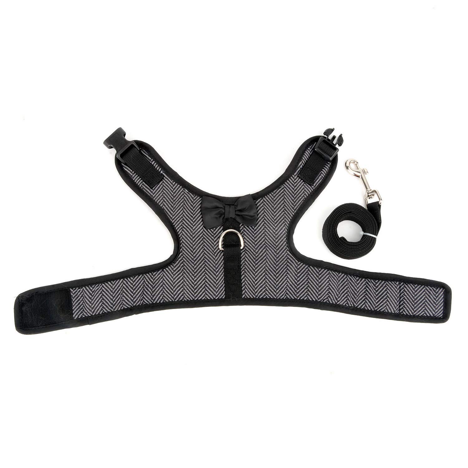 犬用　ミリタリーping＆blackツートン　リード＆ハーネス2点SET❣️ Amazon | ZUNEA 犬用 ハーネス 小型犬 猫 ベスト ハーネス