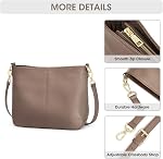 Kattee Genuine Leather Crossbody Bags for Women Hobo Bag with Two Straps | Top Grain Cowhide Leather Crossbody Purses, Shoulder Bag with Adjustable Strap