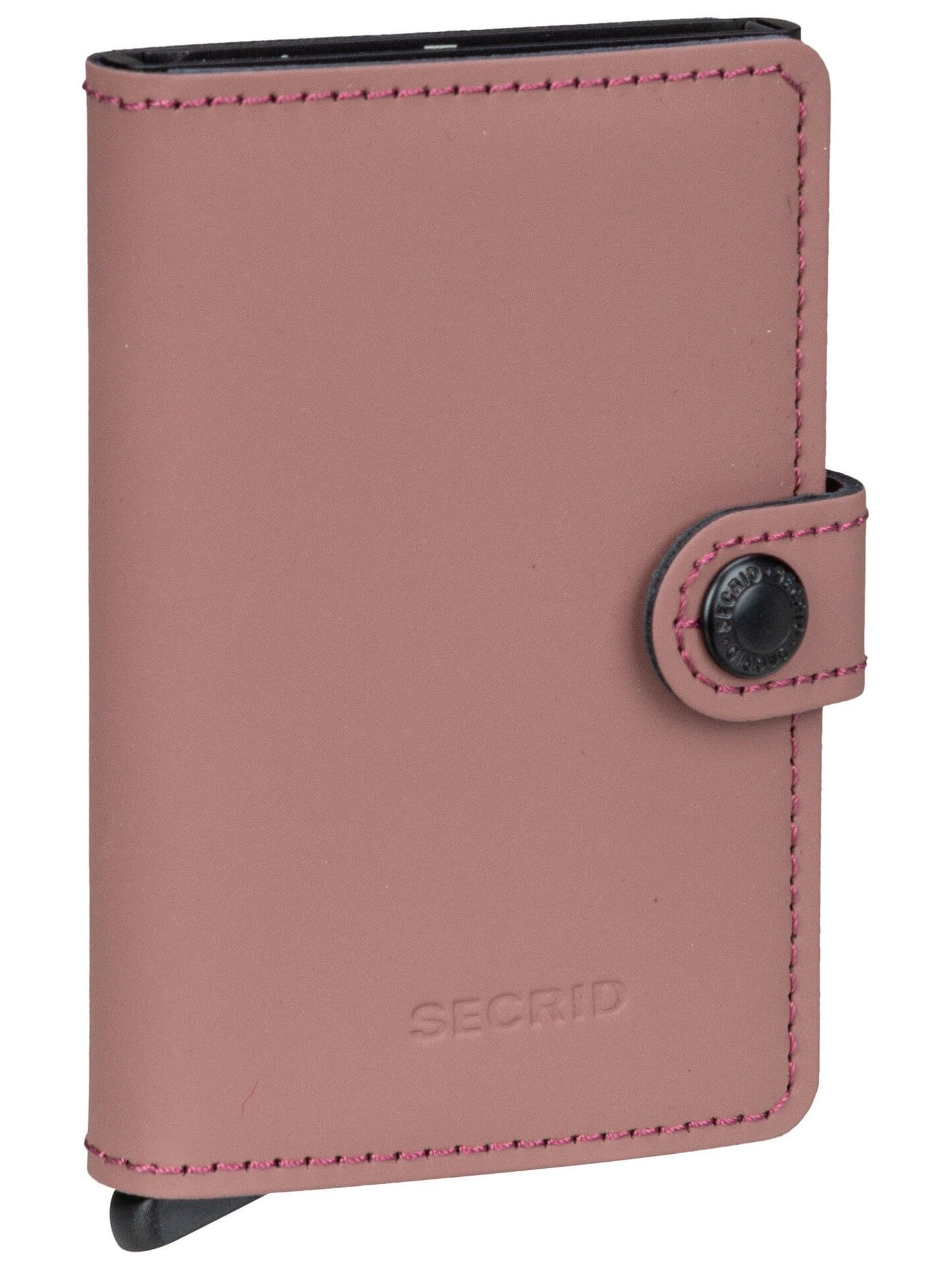 SECRID Portafoglio Miniwallet Matte MM Rosa Profondità 2.1 cm Lunghezza 6.5 cm Altezza 10.2 cm Pelle