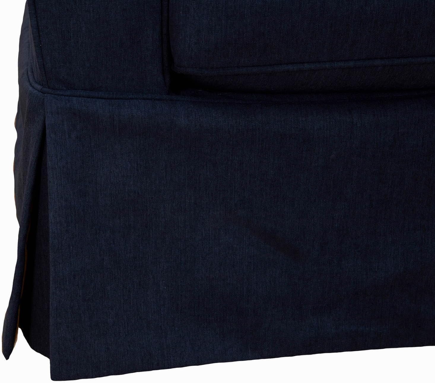 HomeStock Loveseat Slipcover Track Arm Sofa Cover Washable Performance Fabric Navy Blue
