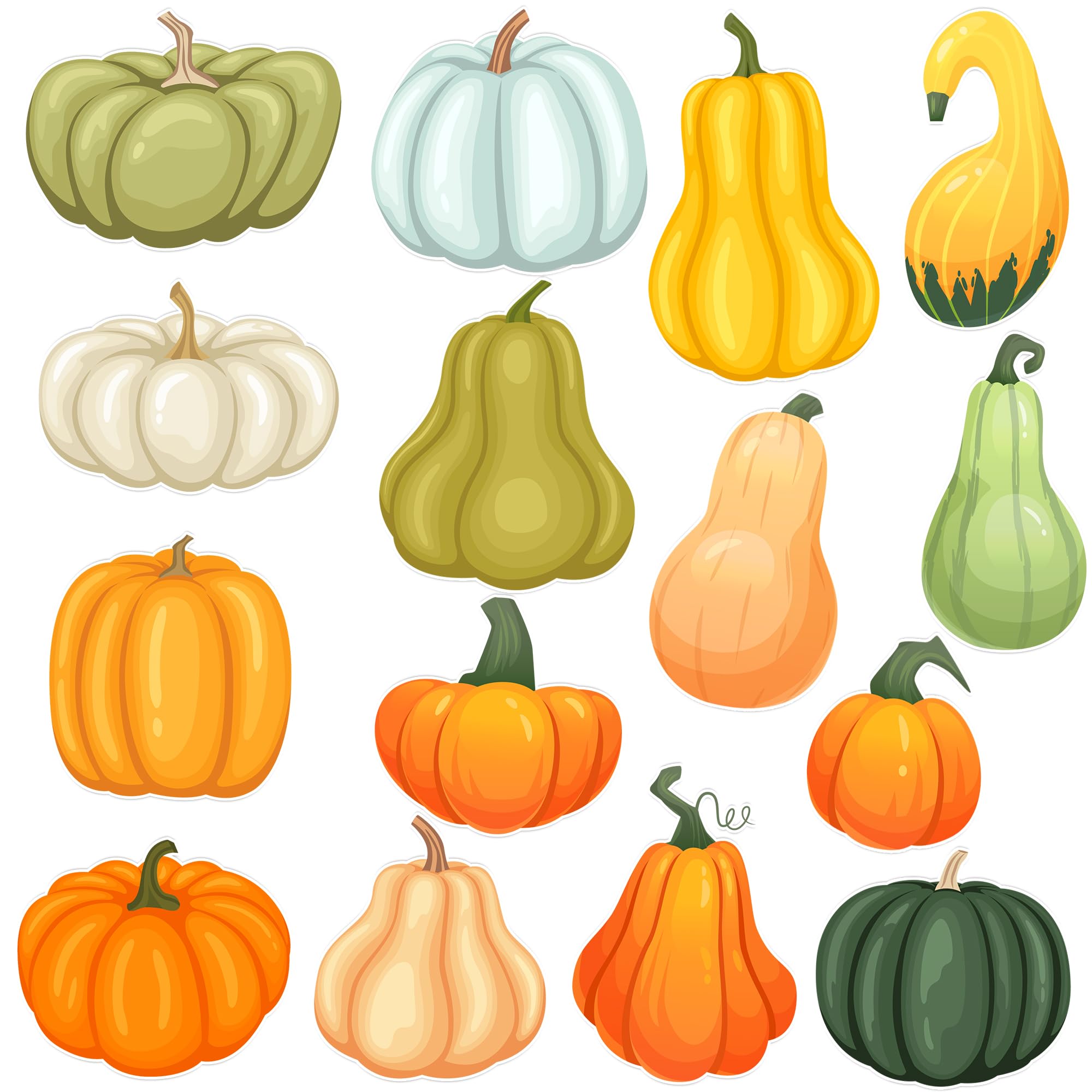 Amazon.com: Lucleag 300 PCS Pumpkin Stickers for Kids, Thanksgiving ...