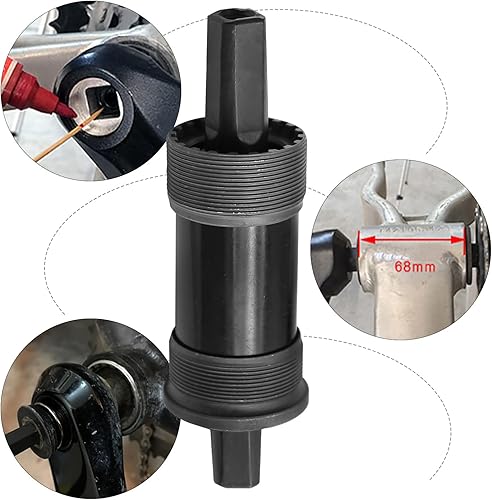 Miniatura 47 de Soporte inferior para bicicleta de montaña Soporte inferior cónico cuadrado Bicicletas 2.677 in Reemplazo para Shimano Tourney Serie TX800