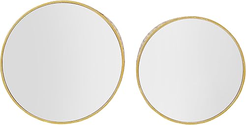 Miniatura 7 de Linon Alina - Mesas nido redondas (juego de 2), color dorado