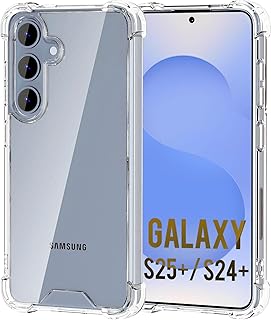 جراب حماية هايبرد مقاوم للصدمات من البولي كربونات والبولي يوريثين المقاوم للحرارة بإطار مرتفع رفيع وزوايا معززة بتقنية التبطين الهوائي من كيومي، لسامسونج جالاكسي S24 بلس 6.7 شبكة الجيل الخامس 5G