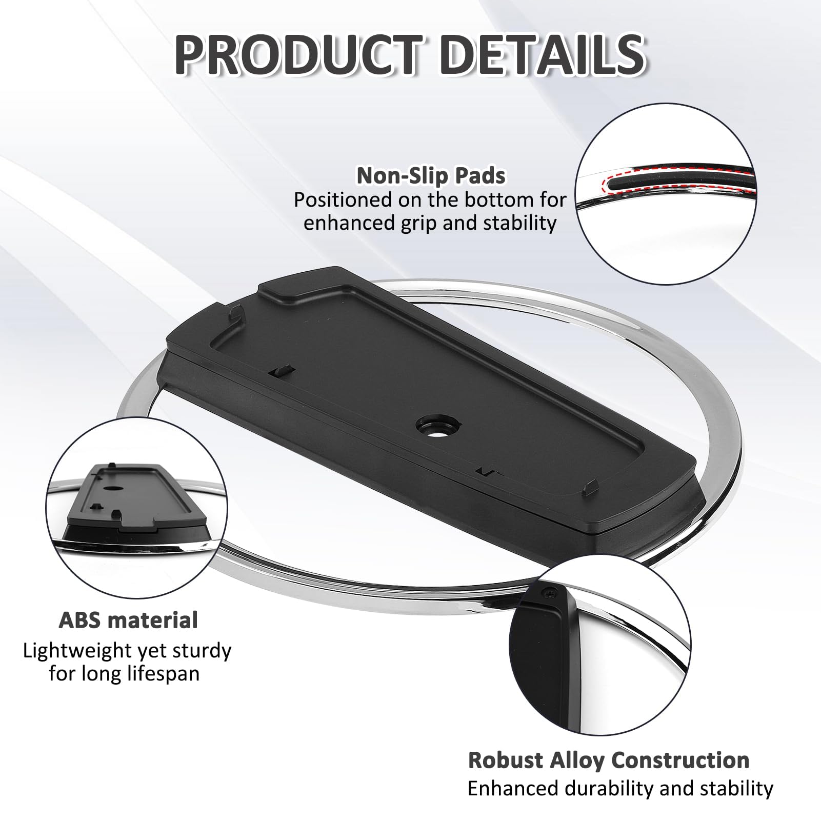 Vertikaler Standfuß für PS5, PS5 Slim, PS5 Pro, Robuster Ständer Vertikaler für PlayStation 5 Konsole, Fuß Kompatibel mit PS5 Konsolen Zubehör, rutschfest und Platzsparend, Schwarz