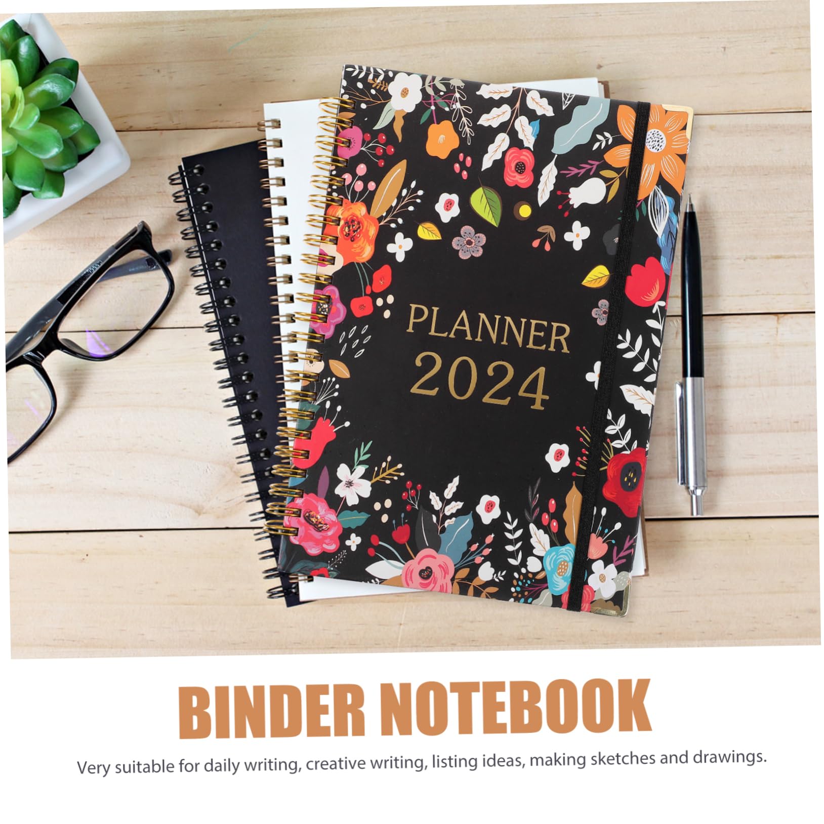 Lurrose 4pezzi Pianificatore Accademico Portatile Organizer Compatto Per Agenda Settimanale e Mensile Per Studio e Lavoro Pagine Per Note e Pianificazione