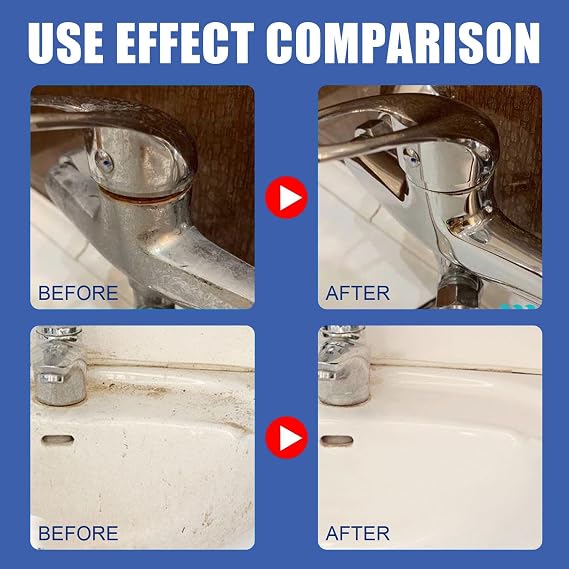 Bathroom Descaler Foam Cleaner Spray, Fast-Acting Powerful Stubborn Stains & Limescale Remover, All-Purpose Bubble Foam Cleaner for Bathroom, Toilet, Shower, Glass, Sink and More (1)