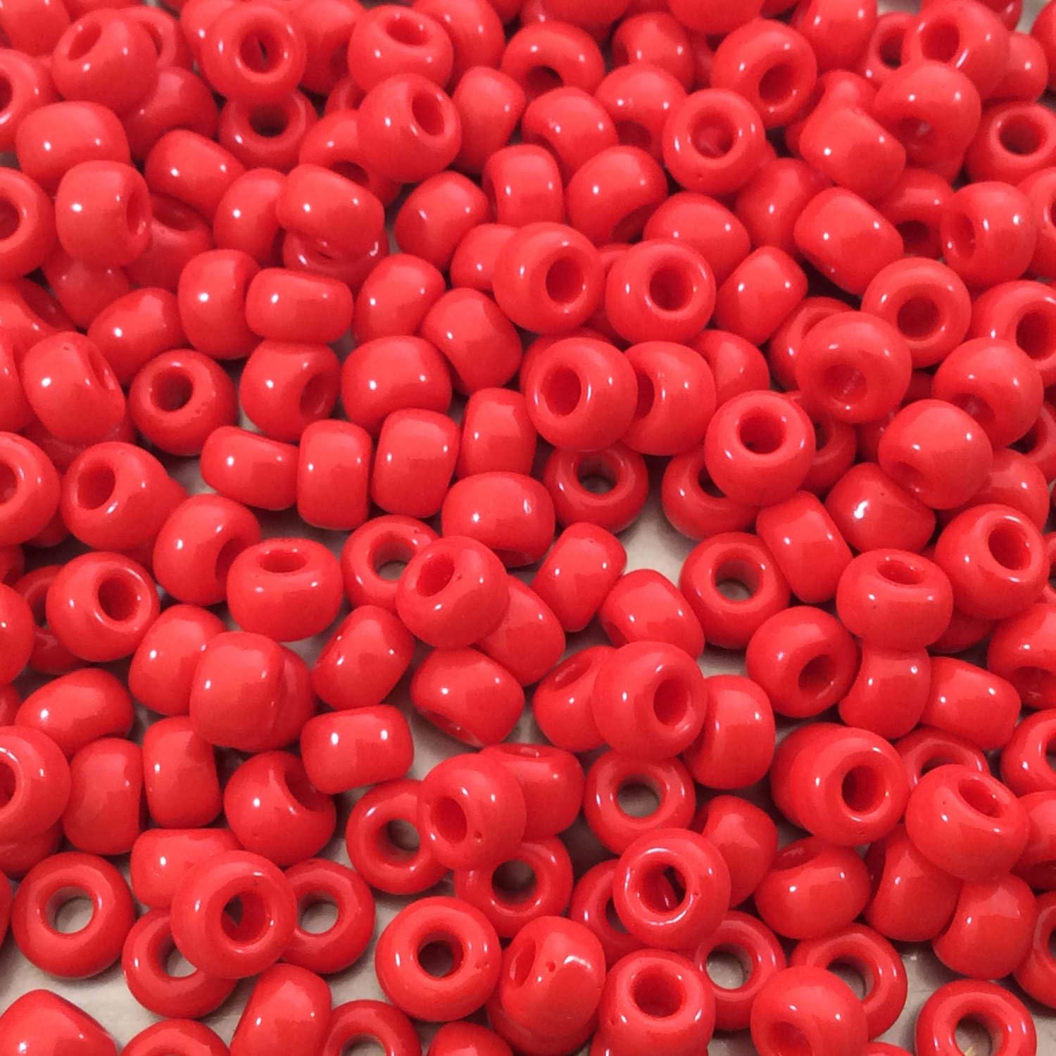 Amazon.com: Miyuki Round Rocaille Seed Beads Size 6/0 Opaque Red