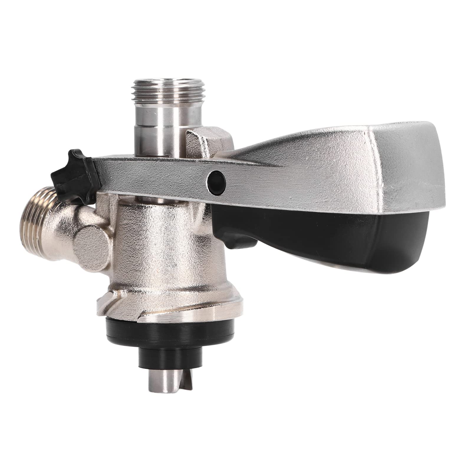 Fafeicy Accoppiatore per Fusti di Birra Tipo S, Acciaio Inossidabile 304 e Ottone, Filettatura G5/8, con Connettori e Guarnizioni