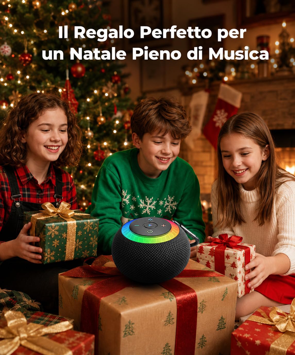 UOHHBOE Cassa Bluetooth Doccia Portatile 20W IPX7 Impermeabile Altoparlante Bluetooth LED Luce 24 Ore di Autonomia Stereo TWS Chiamate in Vivavoce Supporta schede TF con Ventosa per Doccia