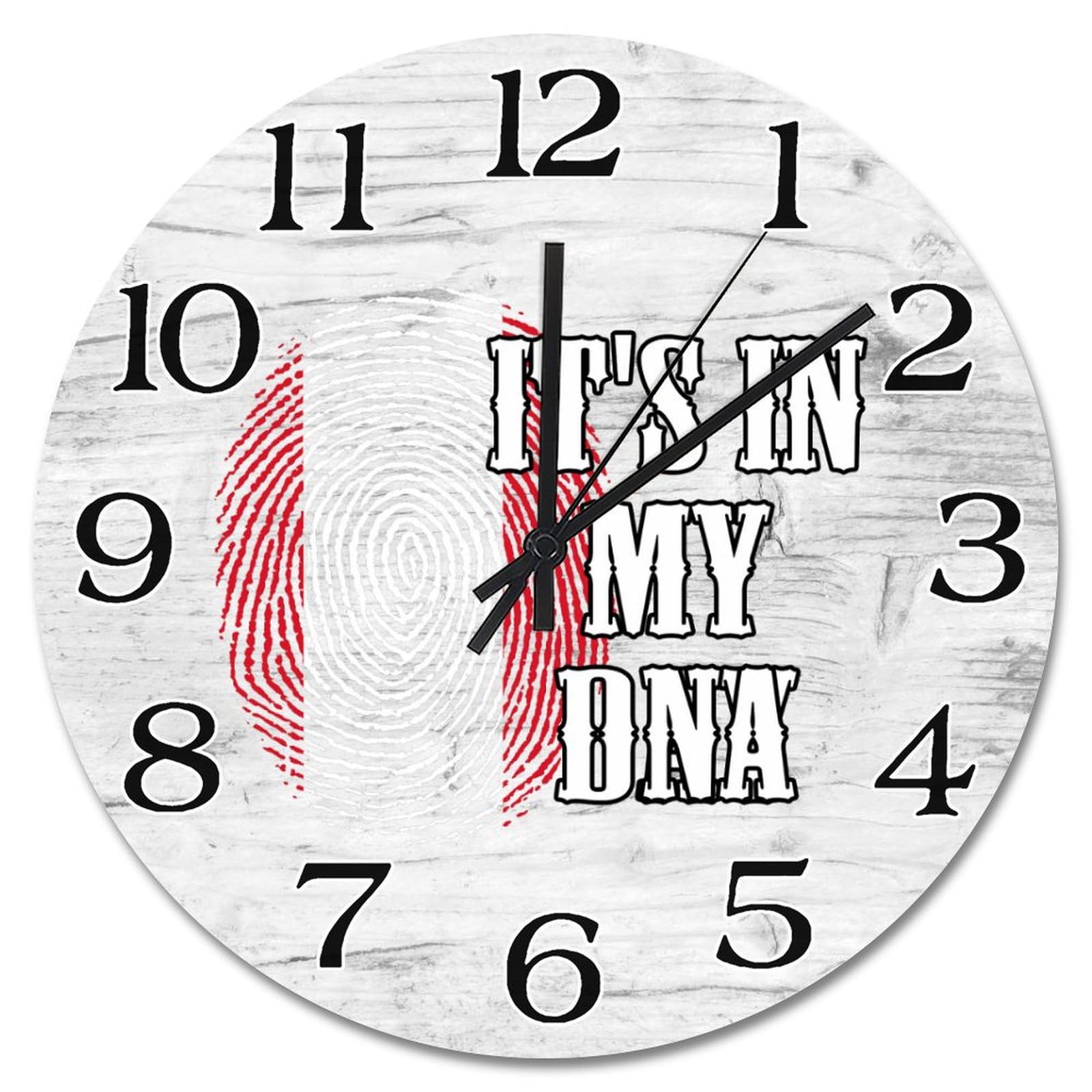 Horloge murale drapeau Pérou 38cm silencieuse pour déco salon