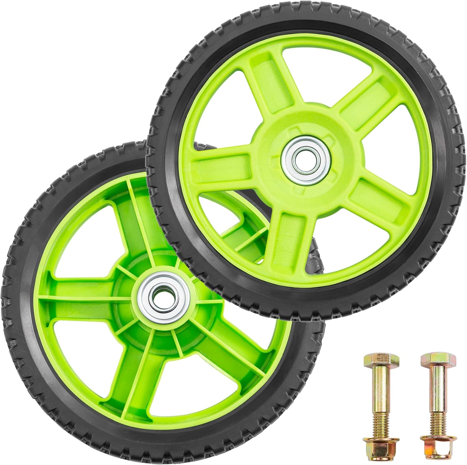 Saiyugty 2 Pack 8 x 1.75 Lawn Mower Wheels Kit for Push