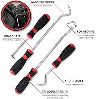 Vista 4 de Performance Tool W943 Herramienta de extracción de manguera de eje largo y corto de 13 pulgadas con agarres tri-lobulares, tratada térmicamente