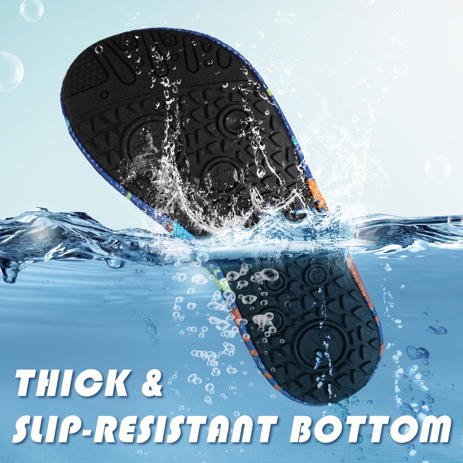 TMEOG Scarpe da Scoglio Bambino Bambina Scarpe Mare Acquatiche Piscina, Scarpe da Spiaggia da Acqua da Immersione Bagno Surf Nuoto per Ragazzi Scarpe a Piedi Nudi Bambini 22-33EU
