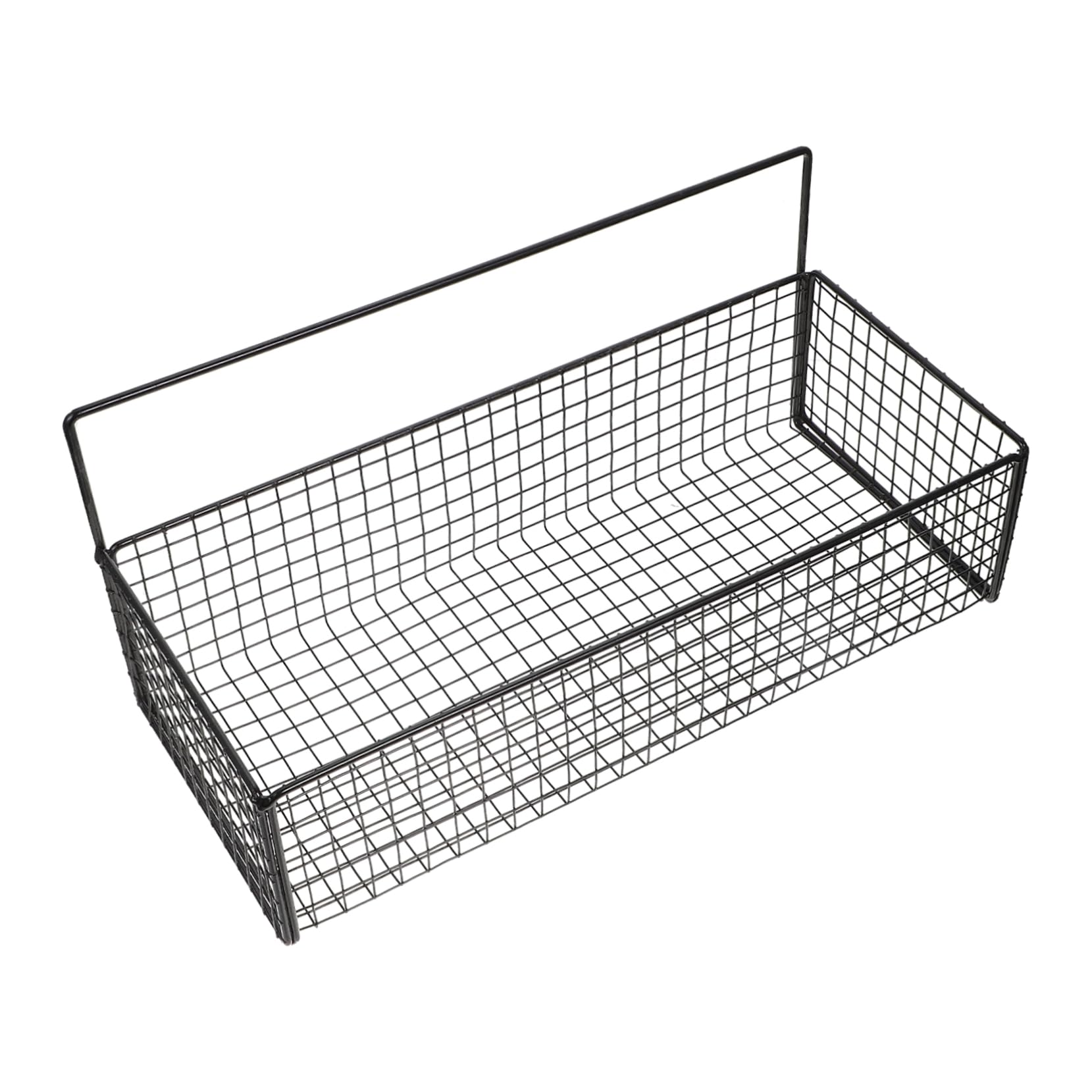 BESTonZON Hanging Wall Wire Baskets, Black Metal, 10-Inch