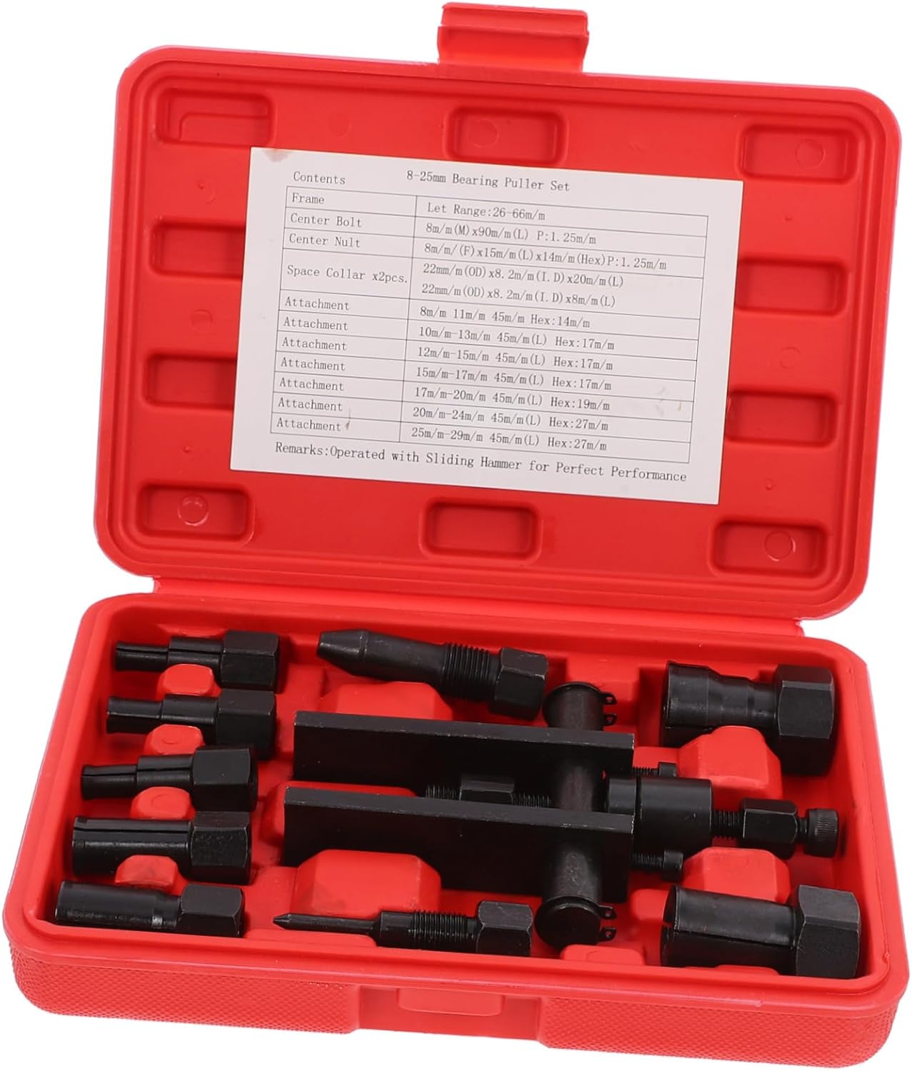 10pcs Practical Motorcycle Bearing Disassembly Tool Bearing Puller Box Easy to Use