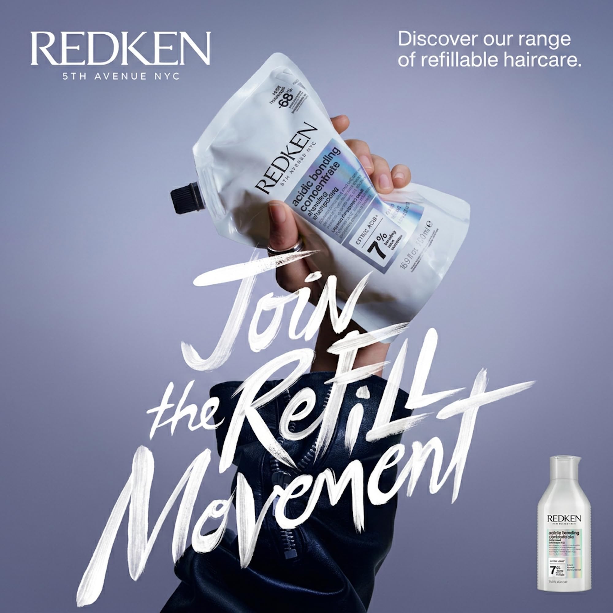 REDKEN - Shampoing Acidic Bonding Concentrate - Nettoie, Répare & Protège - 56% de Casse en Moins - 82% de Fourches en Moins - Cheveux 11x Plus Lisses - Cheveux Secs & Abimés - 300 ml