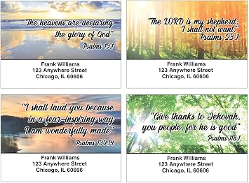 Inspirational Psalms Address Labels