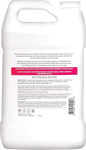 Miniatura 3 de Isle of Dogs Champú de limpieza profunda sin sulfato, 128 onzas líquidas