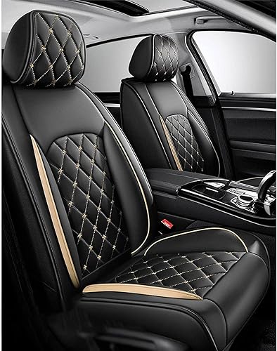 Miniatura 2 de Car Seat Cover Leather Full Set for SsangYong Korando (2011-2023), Universal Non-Slip Waterproof Durable Vehicle Seat Covers (Color  C)