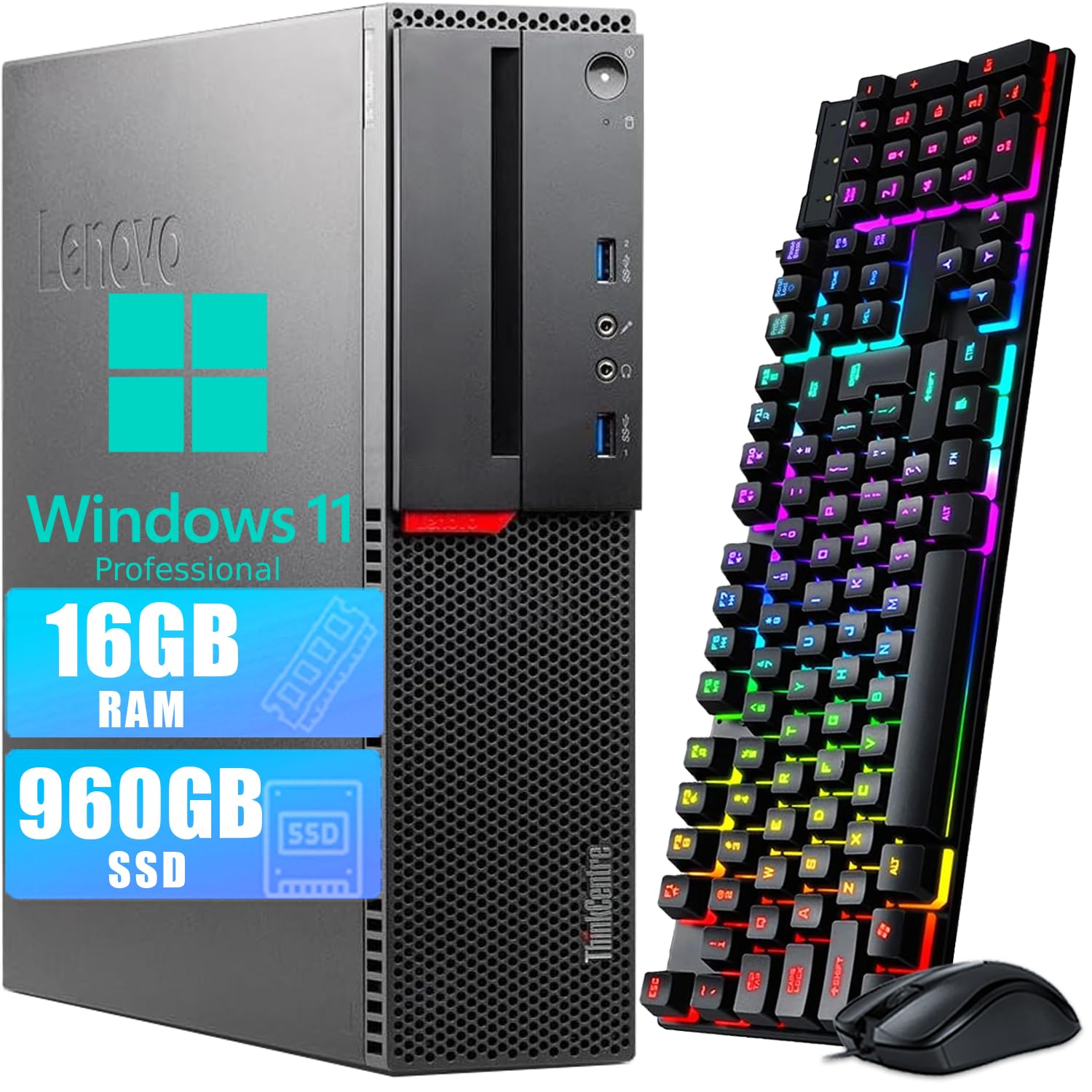 Amazon.com: Lenovo ThinkCentre M700 SFF Desktop Computer, 6th Gen