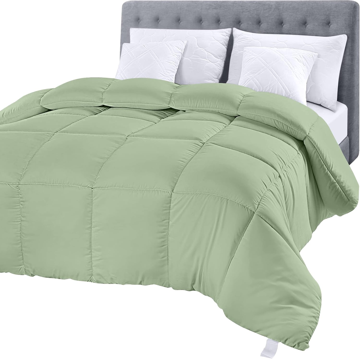 Utopia Bedding Comforter Duvet Insert - Quilted Comforter with Corner Tabs - Box Stitched Down Alternative Comforter (Twin, White) : Home & Kitchen