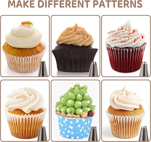 Miniatura 2 de Bolsas grandes para decoración de pasteles, bolsa de pastelería de 16 pulgadas, bolsa de pastelería desechable, juego de bolsas de pastelería para