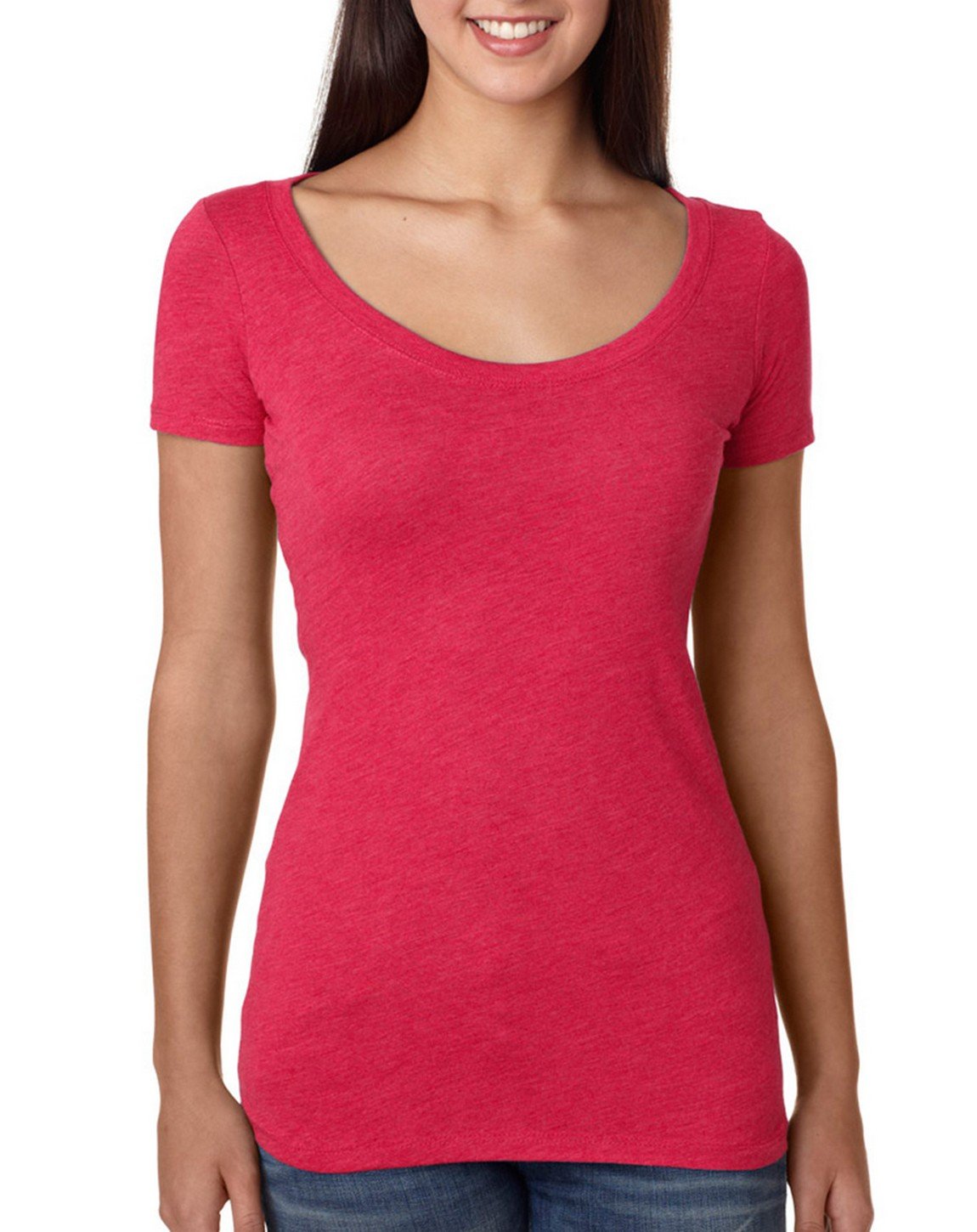 The Next LevelNext Level Apparel 6730 Lady Tri-Blend Scoop - Vintage Shocking Pink44; 2XL