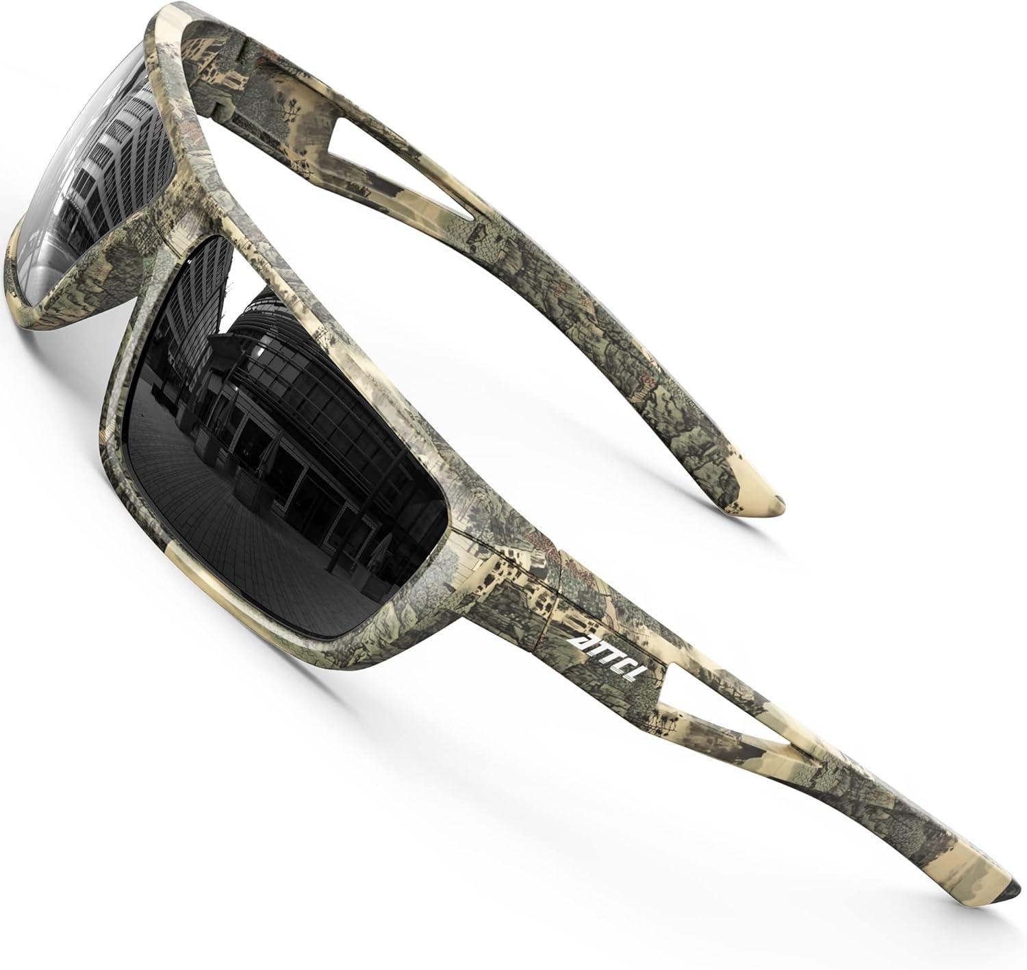 ATTCL Bundle Sports Polarized Sunglasses For Men Women Cycling Driving Fishing 100% UV Protection Sunglass:(2021-C13-micai)+(1124-C1-Back-All)