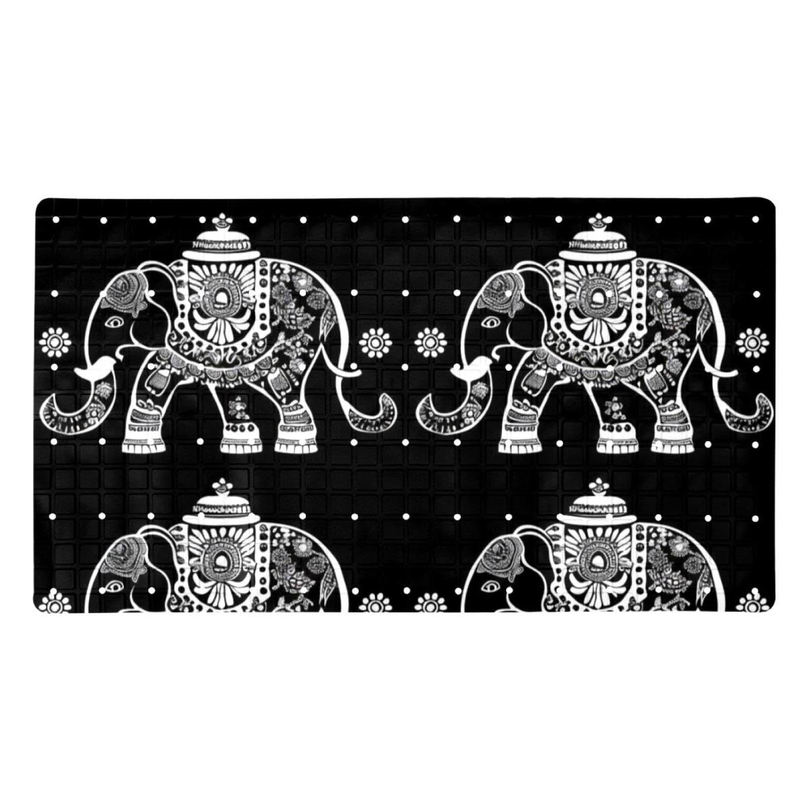 Tapis de bain antidérapant lavable en machine pour une douche familiale sereine