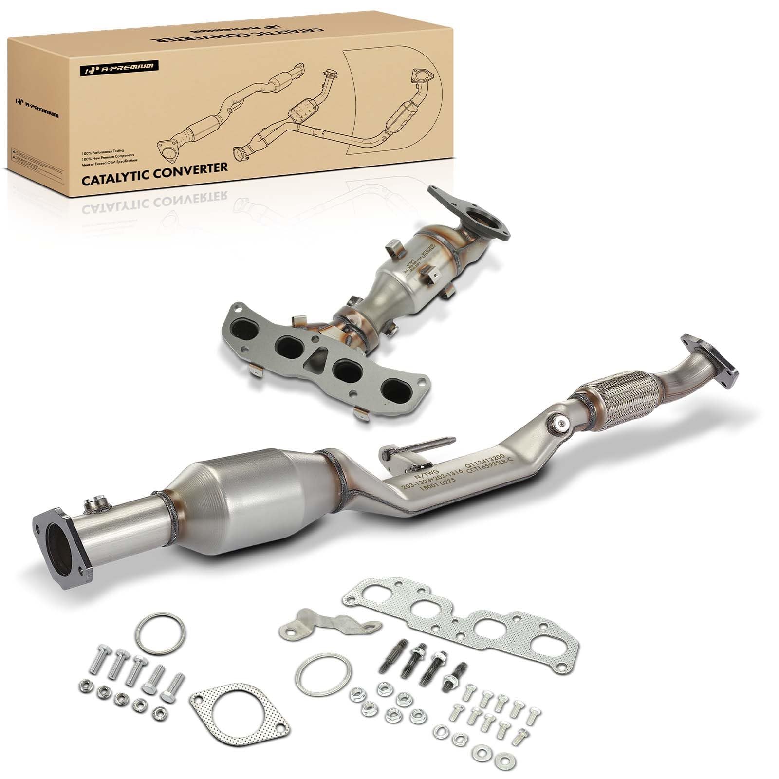 1/6kumik KM006 km024ヘッド Amazon.com: A-Premium Front and Rear 2-PC Exhaust Manifold