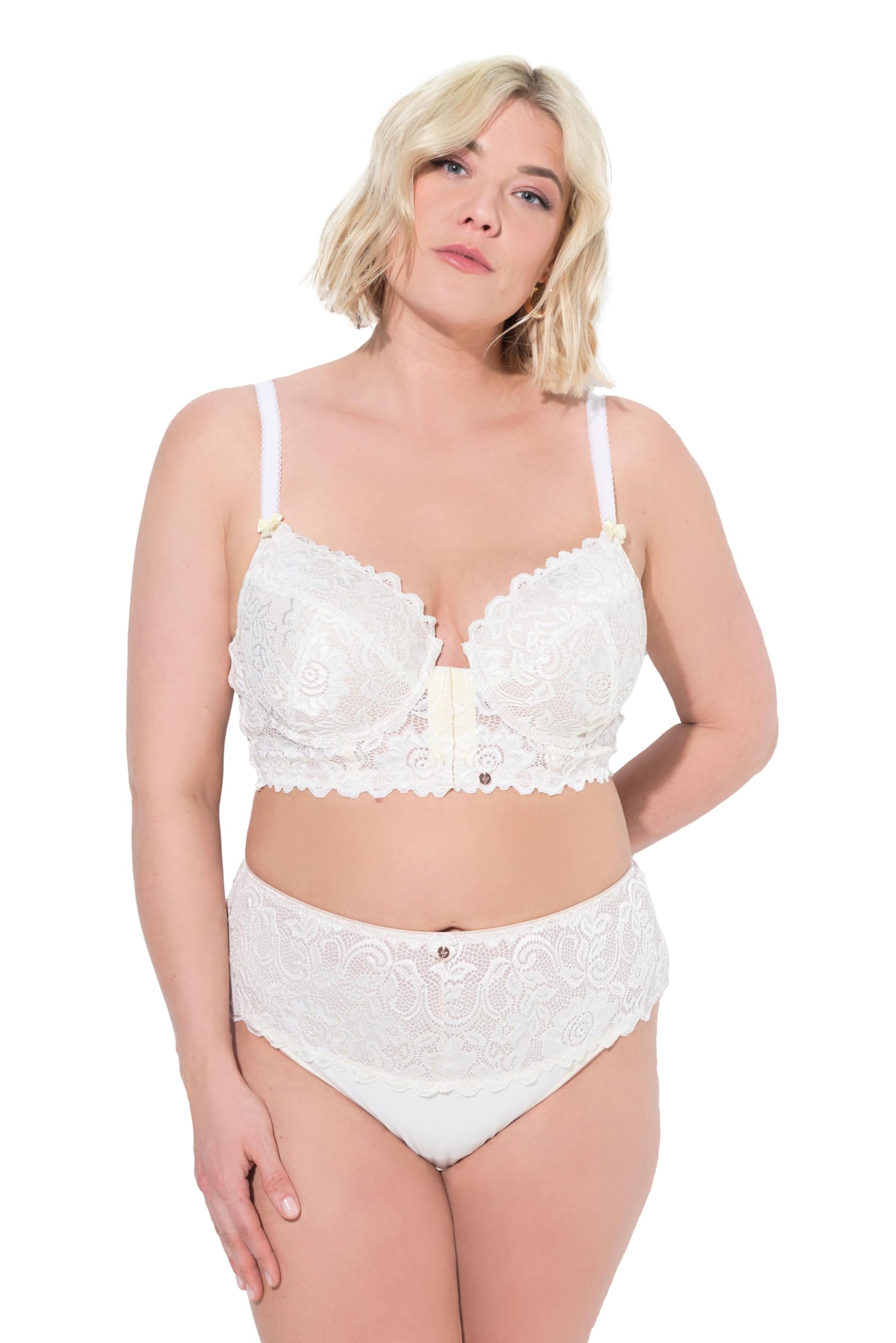 Ulla Popken Damen Wire-Bra, Softcups, Frontclosure