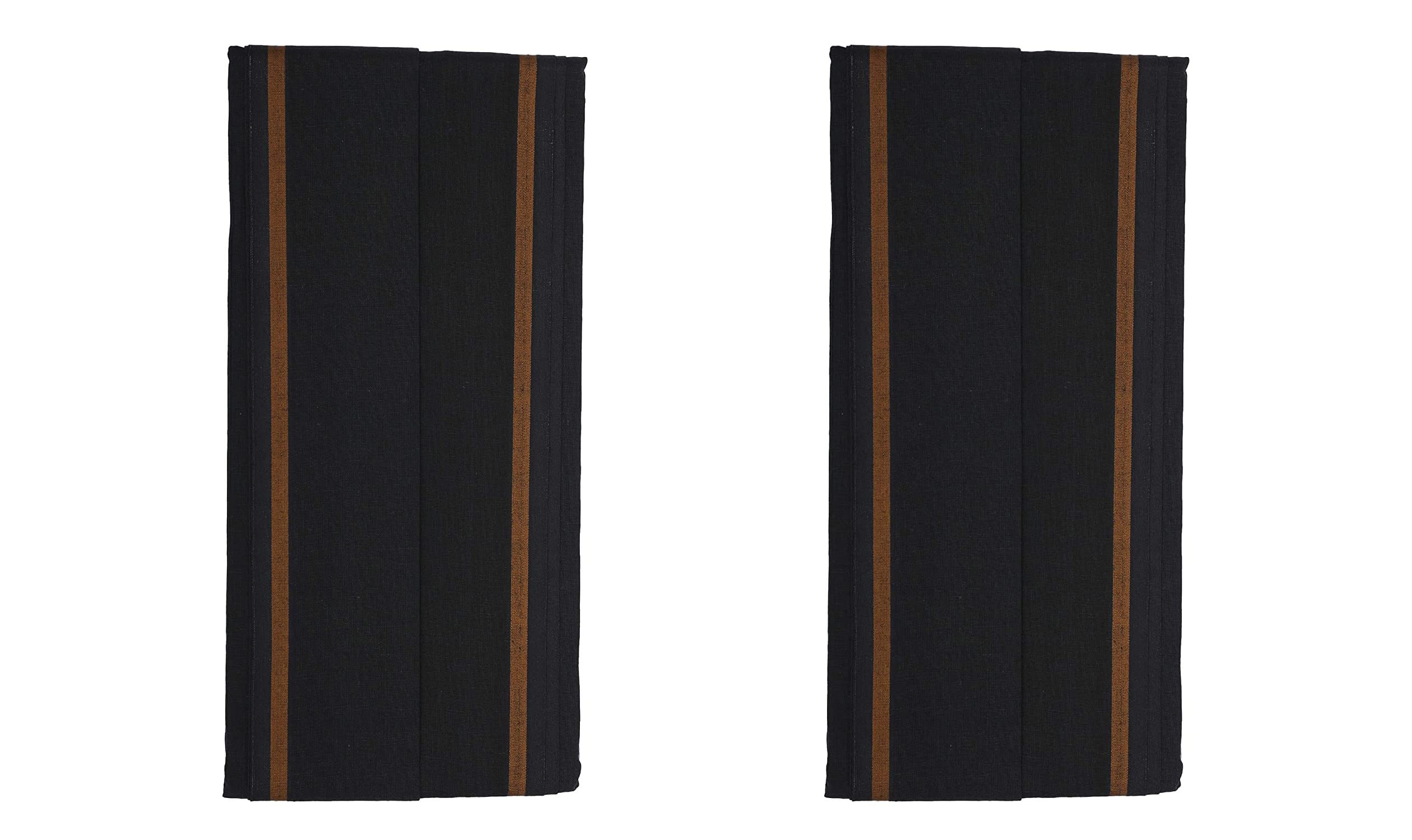 CLUZE 100% Pure Cotton Super Soft Gamcha for Men - Bengal Suti Gamosa (2) (Black)-image-31