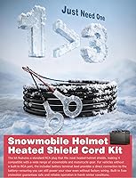 Vista 4 de Mellbree Cable de calefacción con protector, cable de protector térmico para casco de moto de nieve, cable eléctrico de reemplazo con gancho