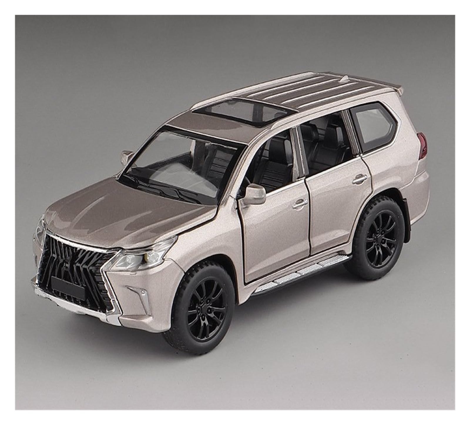 AUDSNI Die-Cast Diecast Car Model 1:32 For Lexus LX570 Alloy Metal Diecast Model Car Collections(Gold)