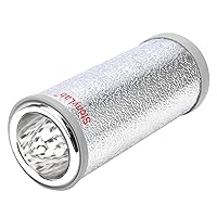 Vista 2 de stonylab Dewar - Frasco de vidrio de borosilicato de forma cilíndrica con base de aluminio, 8.268 in de profundidad interior y 2.756 in de diámetro