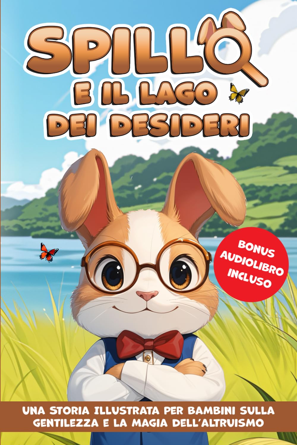 Spillo e il Lago dei Desideri: Una Storia Illustrata per bambini sulla gentilezza e la magia dell’altruismo.