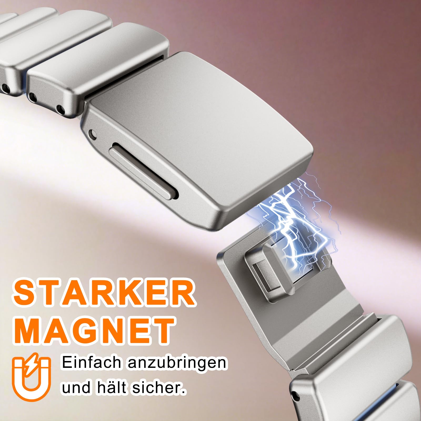 SEURE Pasek do zegarka Ultra 49, 46, 45, 44, 42, 41, 40, 38 mm, stal nierdzewna, metal, silikon, podwójna warstwa DLC, zapasowy pasek z magnetycznym zapięciem zatrzaskowym do serii 10 11 (czarny)