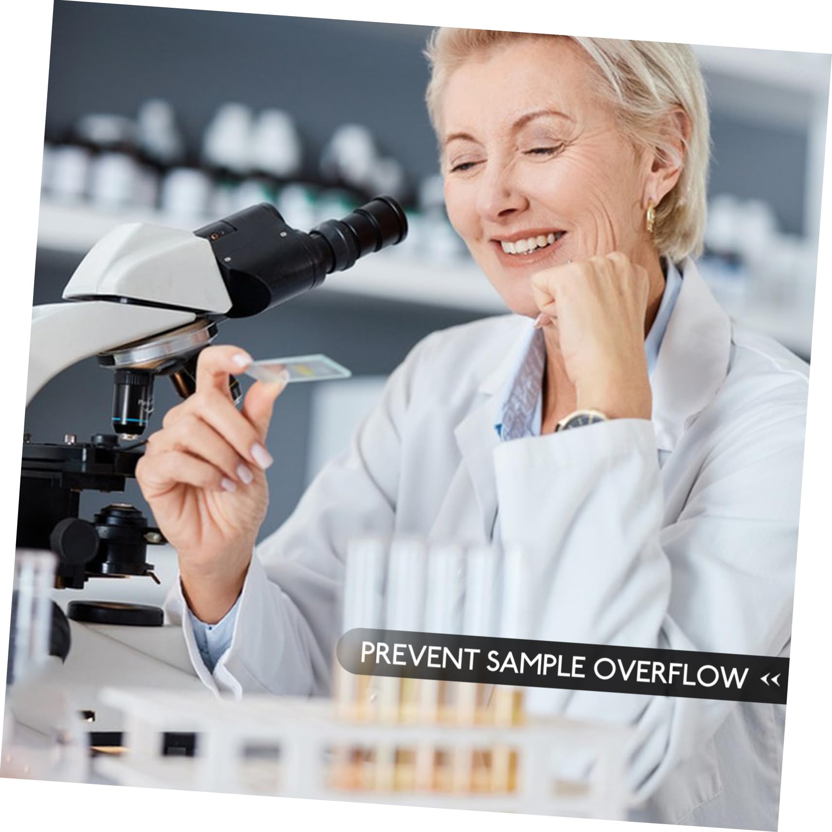 VILLFUL 50pcs Glass Slide Laboratory Slides Experiment Slides Microscope Slide Microscopic Slides Microscope Accessories Slides for Microscope Microscopy Slides