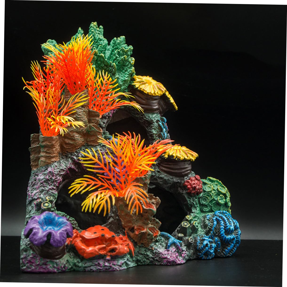 ERINGOGO Décor Corail Résine pour Aquarium Paysage Poisson Abri Décoratif Couleur Aléatoire
