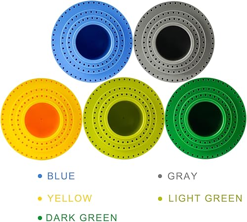 Miniatura 6 de DZQ Soporte giratorio de 116 agujeros, soporte de herramientas giratorio de 18 pulgadas de diámetro, soporte para taladro de mandril giratorio de