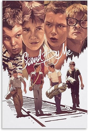 Stand By Me Retro Movies Posters 80S Vintage Wall Art Poster Bedroom Prints Home Decor Hanging Picture Canvas Painting Posters 08x12inch(20x30cm)