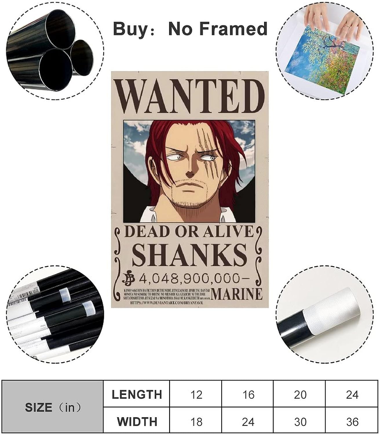 Avis De Recherche One Piece Shanks