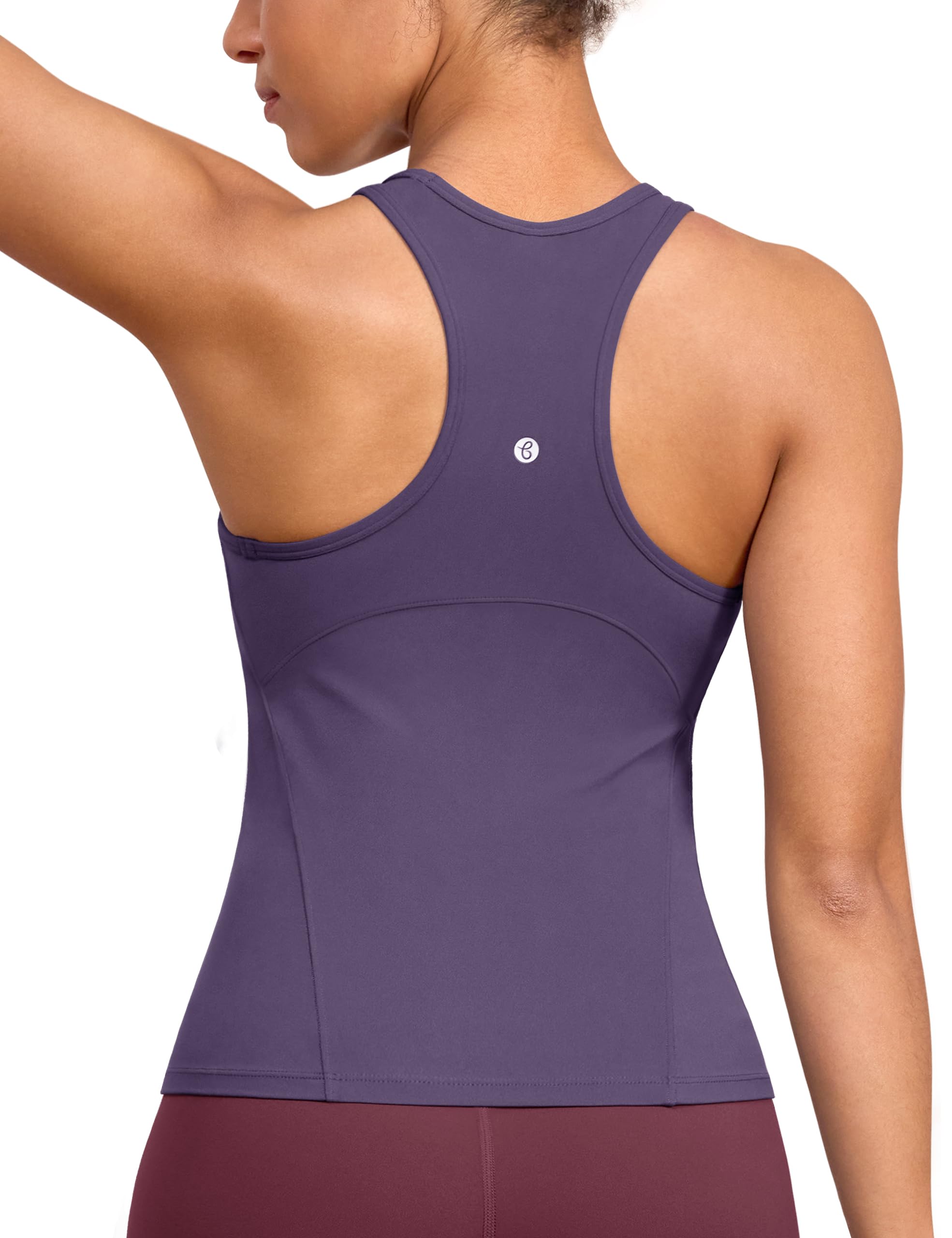 BAYDI Clouduxi Racerback Workout Tank Tops for Women Yoga Sleeveless Camisole Athletic Running Gym Shirts