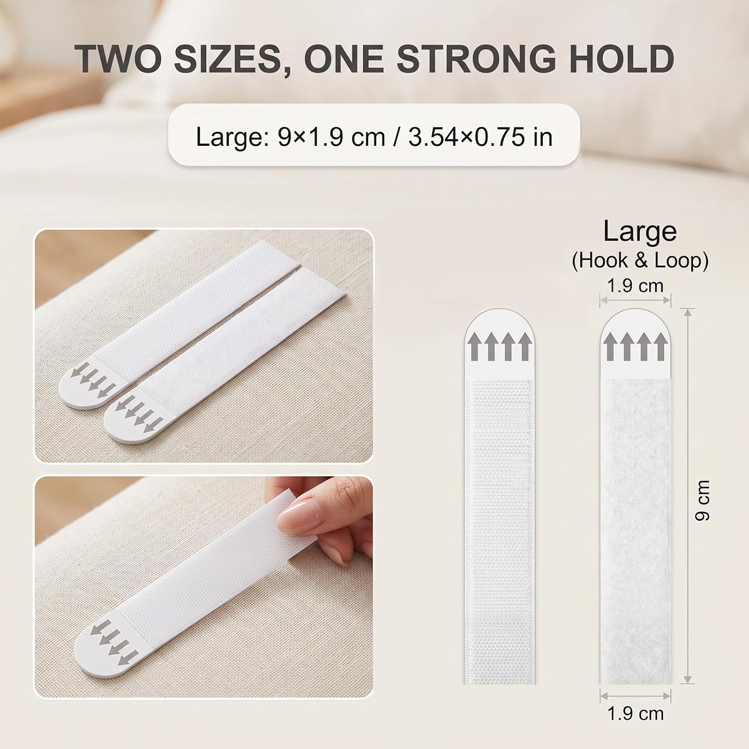 24 Pairs Picture Hanging Strips, Hook and Loop Wall Hangers for Frames