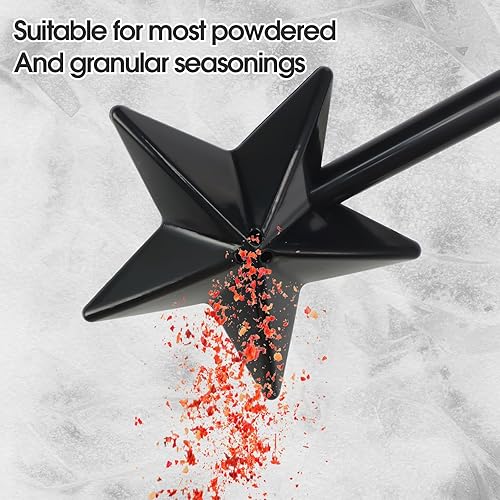 Miniatura 5 de Qinyoung 4 piezas de varita mágica, salero y pimentero, salero de estrella, varita de sal y pimienta, accesorios de cocina, 2 para 3 agujeros, 2