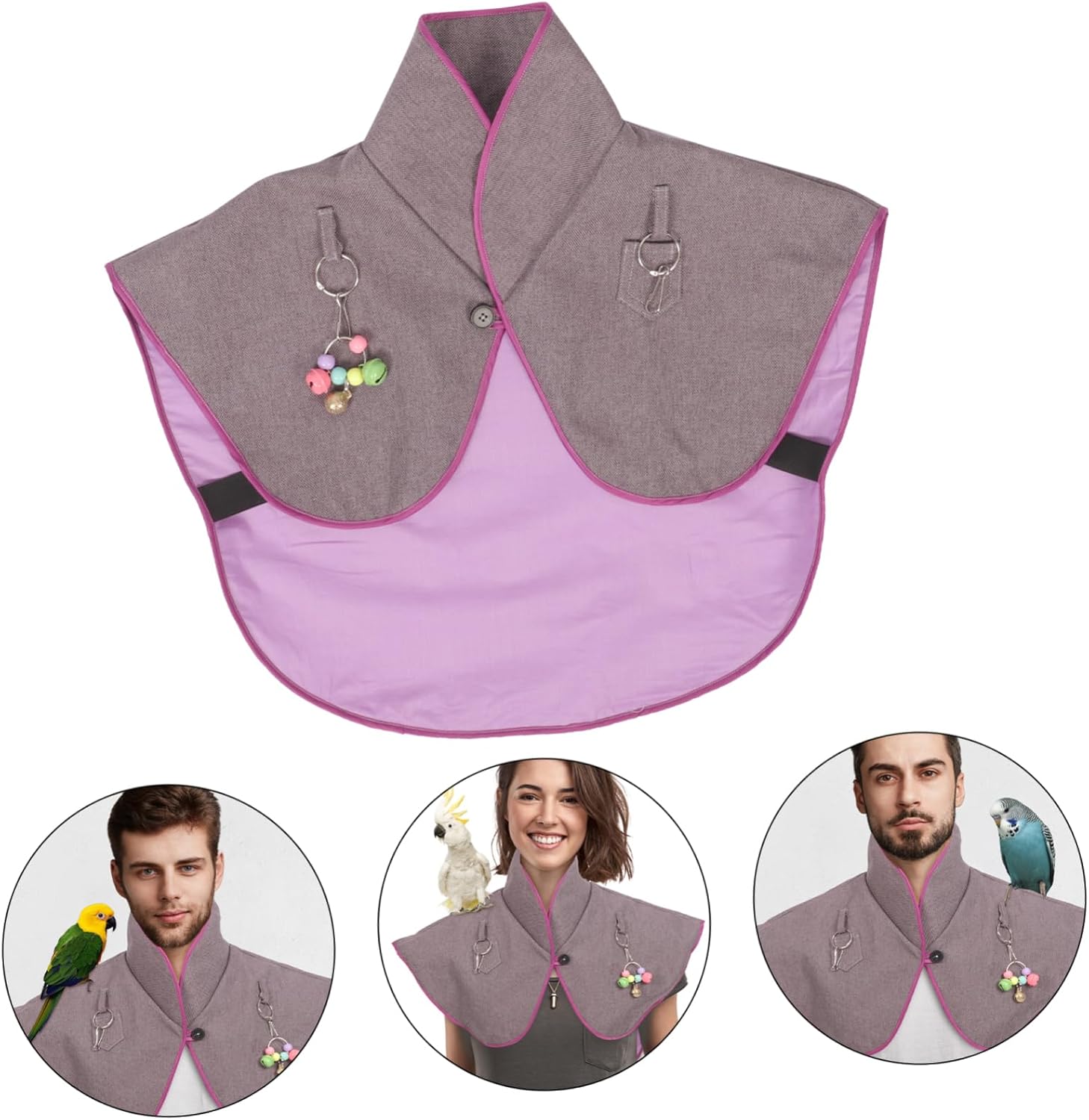 Toddmomy Shoulder Protector for Parrots Scratch and Bite Pad for Comfort Training Droppings Easy to Clean for Bird Enthusiasts and Trainers